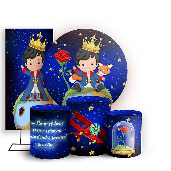 KIT Redondo Trio e Faixa - Pequeno Principe - Sublimado 3D