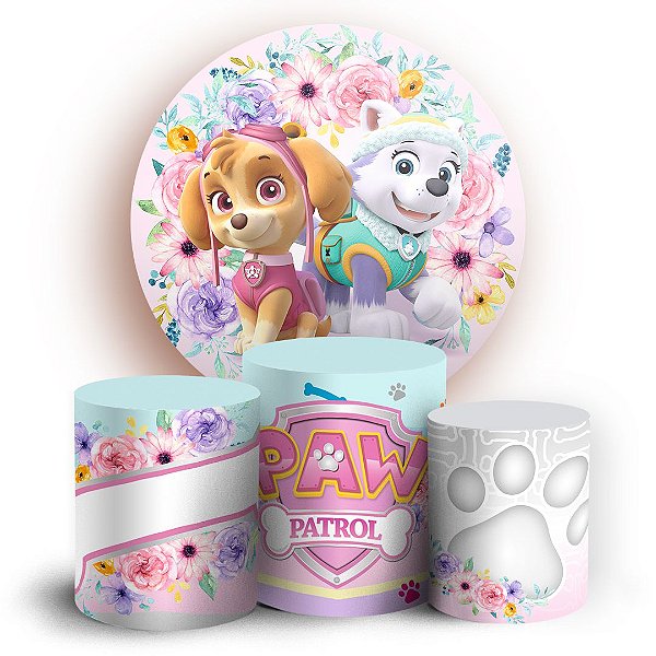 KIT Redondo e Trio - Patrulha Canina - Sublimado 3D