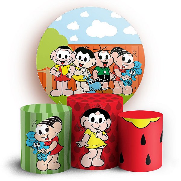 KIT Redondo e Trio - Turma da Monica - Sublimado 3D