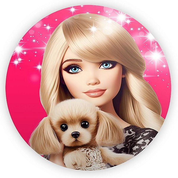 Painel Redondo - Barbie - Sublimado 3D