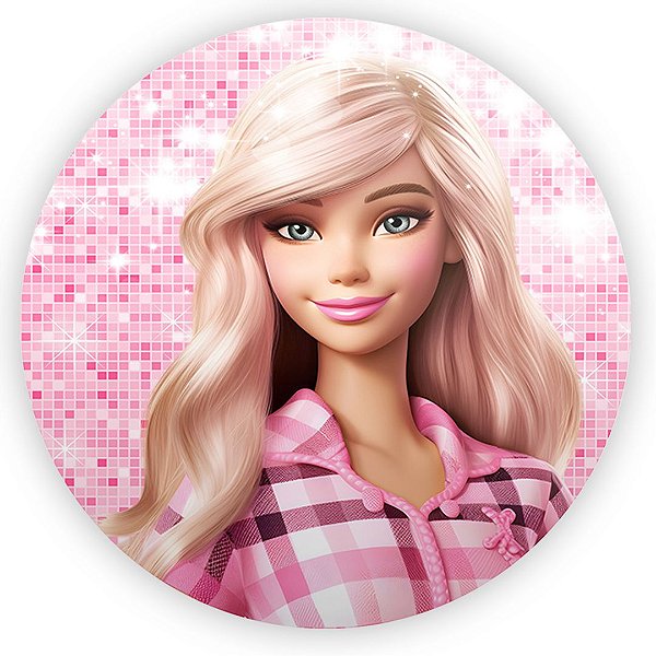 Painel Redondo - Barbie - Sublimado 3D