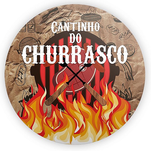 Painel de Mesa - Churrasco - Sublimado 3D