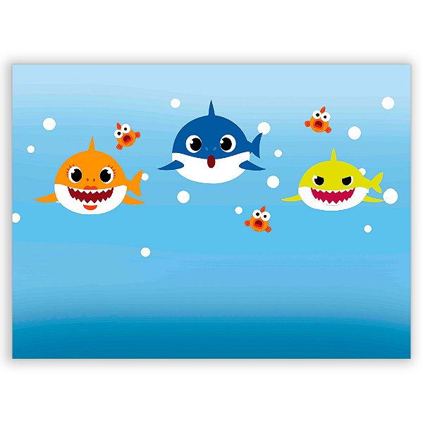 Painel Retangular - Baby Shark - Sublimado 3D