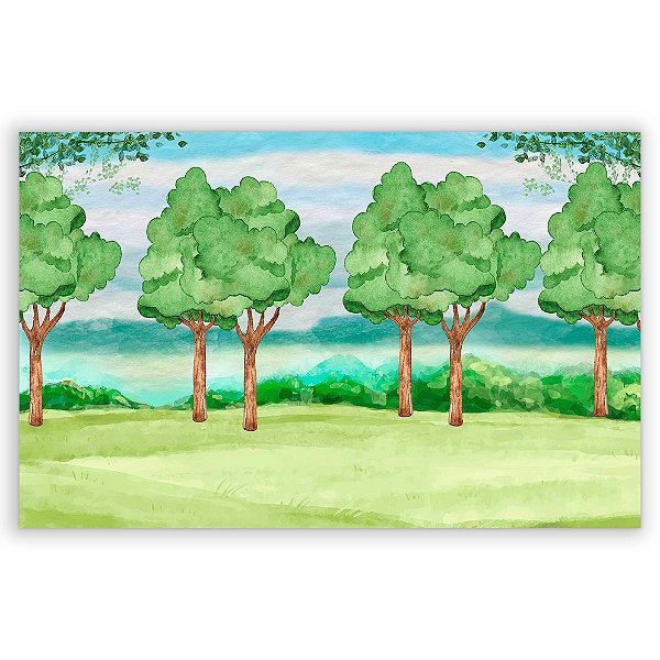 Painel Retangular - Floresta - Sublimado 3D