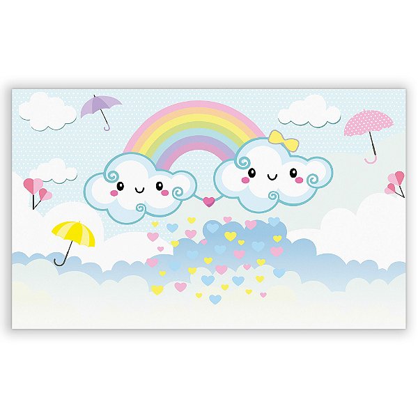 Painel Retangular - Chuva de Amor - Sublimado 3D