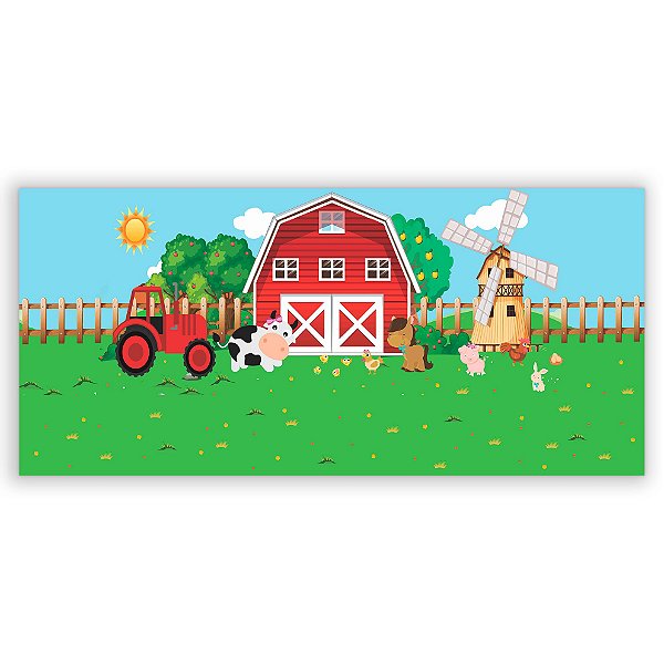 Painel Retangular - Fazenda - Sublimado 3D