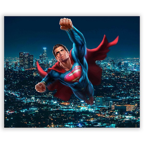 Painel Retangular - Super Homem - Sublimado 3D