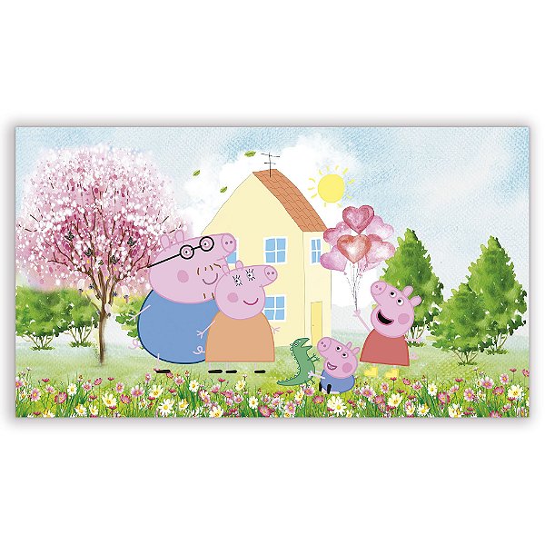 Painel Retangular - Peppa Pig - Sublimado 3D
