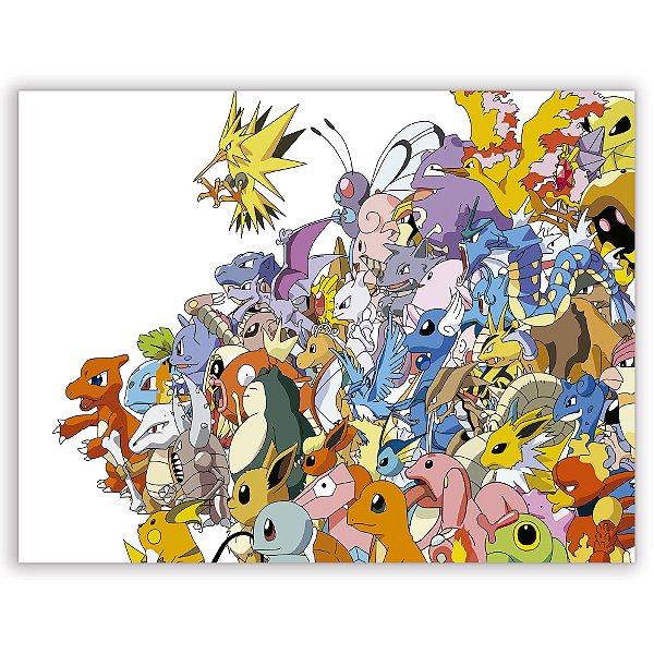 Painel Retangular - Pokemon - Sublimado 3D