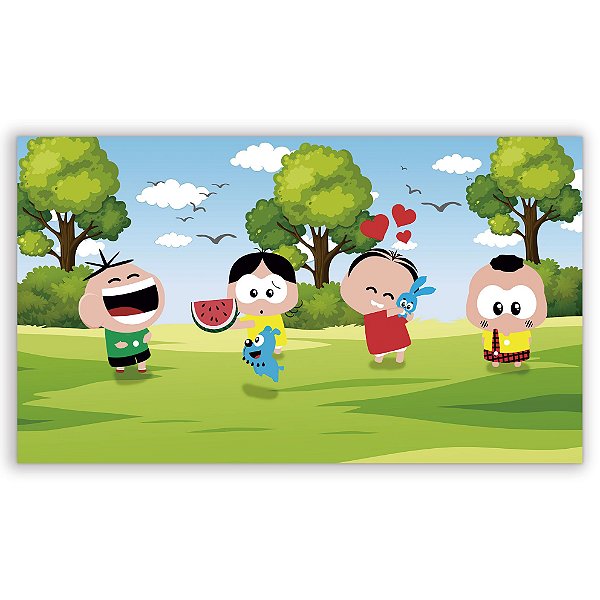 Painel Retangular - Turma da Monica - Sublimado 3D