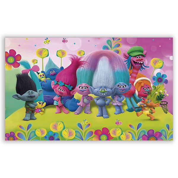 Painel Retangular - Trolls - Sublimado 3D