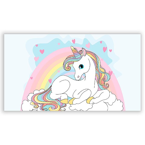 Painel Retangular - Unicornio - Sublimado 3D