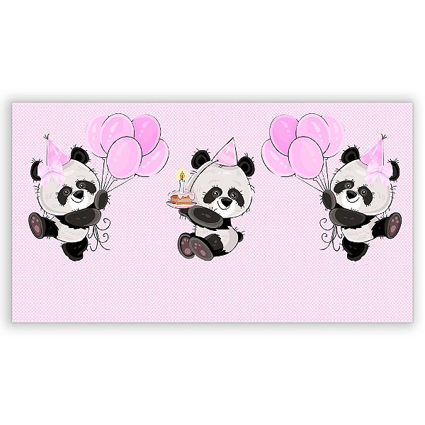 Painel Retangular - Panda - Sublimado 3D