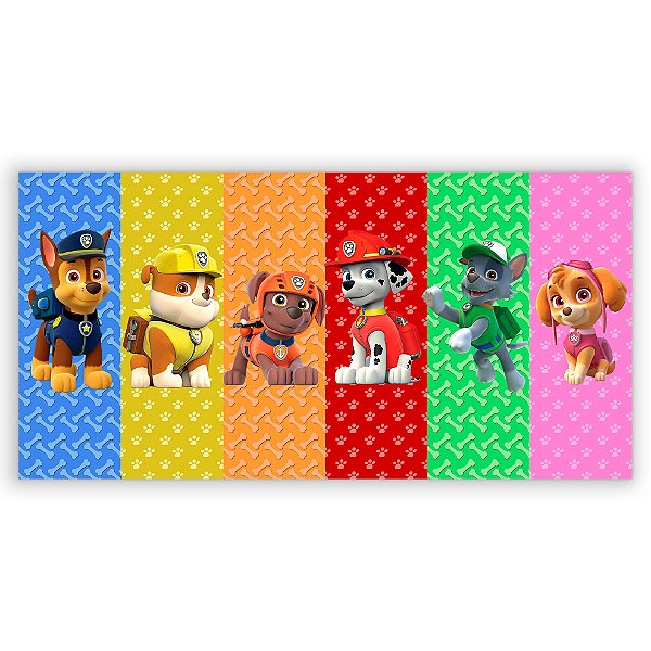 Painel Retangular - Patrulha Canina - Sublimado 3D