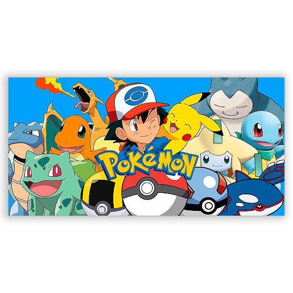 Painel Retangular - Pokemon - Sublimado 3D