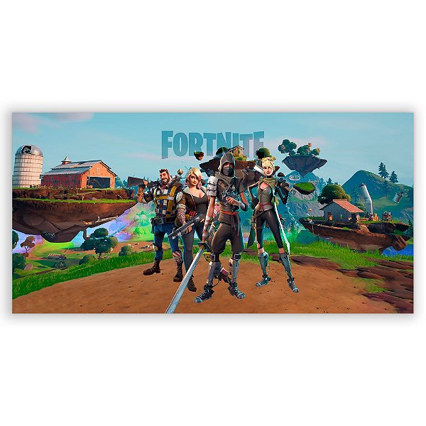 Painel Retangular - Fortnite - Sublimado 3D