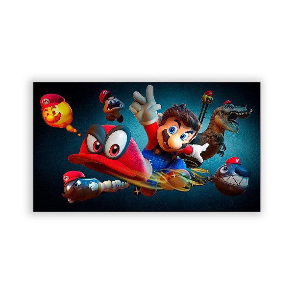 Painel Retangular - Super Mario - Sublimado 3D