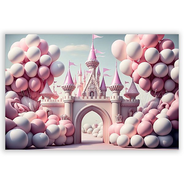 Painel Retangular - Fundo Fotografico Castelo - Sublimado 3D