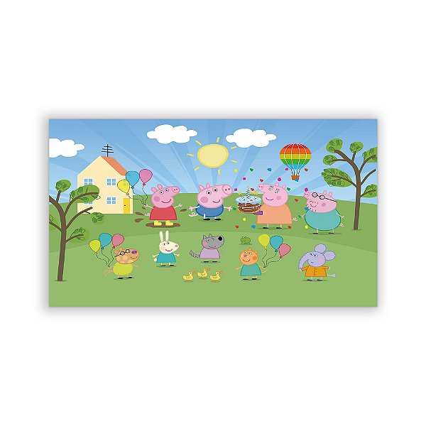 Painel Retangular - Peppa Pig - Sublimado 3D