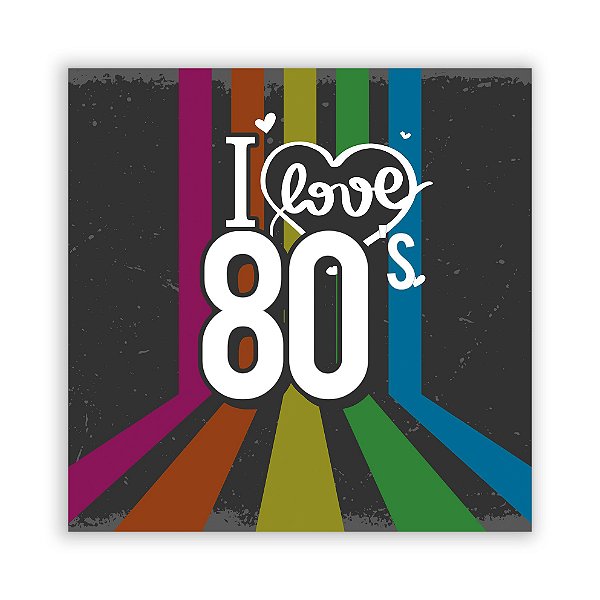 Painel Quadrado - Anos 80 - Sublimado 3D