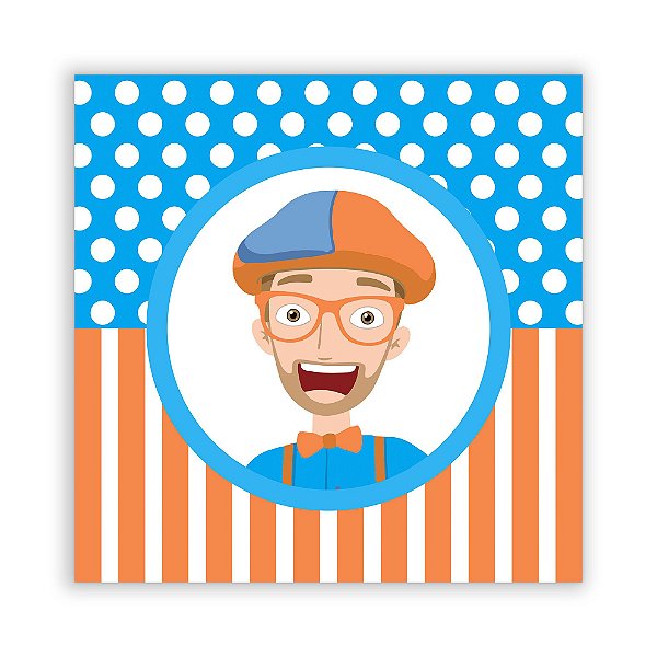 Painel Quadrado - Blippi - Sublimado 3D