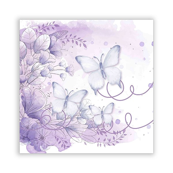Painel Quadrado - Borboleta - Sublimado 3D