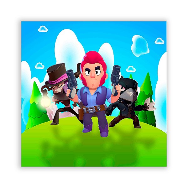 Painel Quadrado - Brawl Stars - Sublimado 3D
