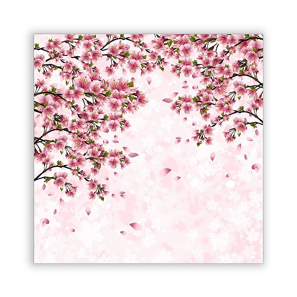 Painel Quadrado - Cerejeiras - Sublimado 3D