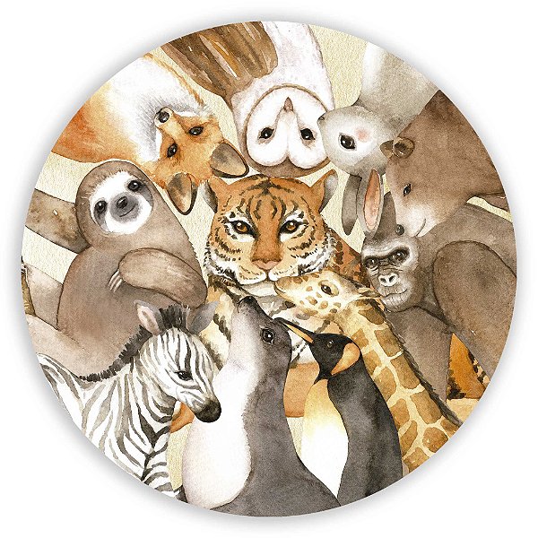 Painel de Mesa - Animais - Sublimado 3D