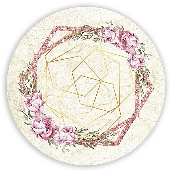 Painel de Mesa - Arabesco Floral - Sublimado 3D