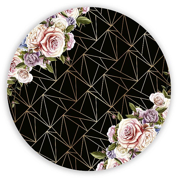 Painel de Mesa - Arabesco Floral - Sublimado 3D