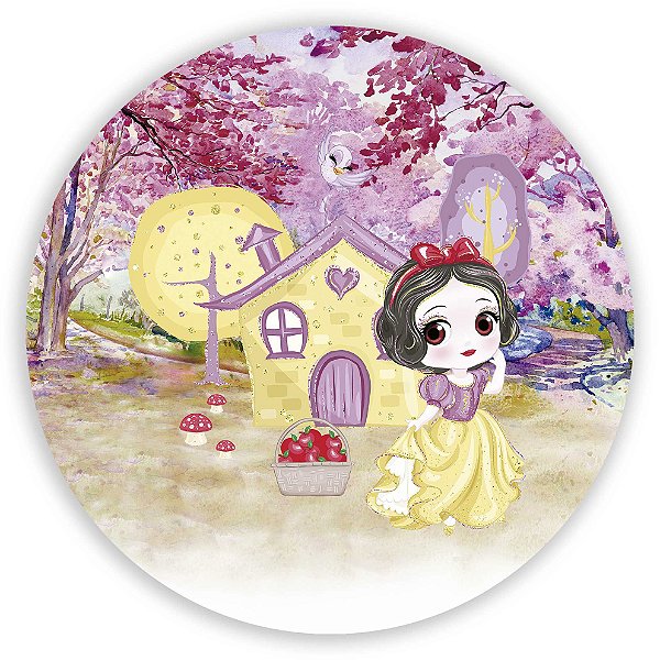 Painel de Mesa - Branca de Neve - Sublimado 3D