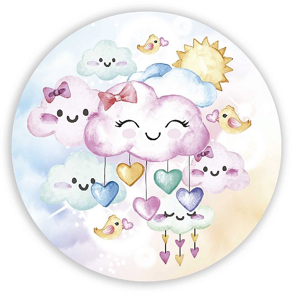 Painel de Mesa - Chuva de Amor - Sublimado 3D