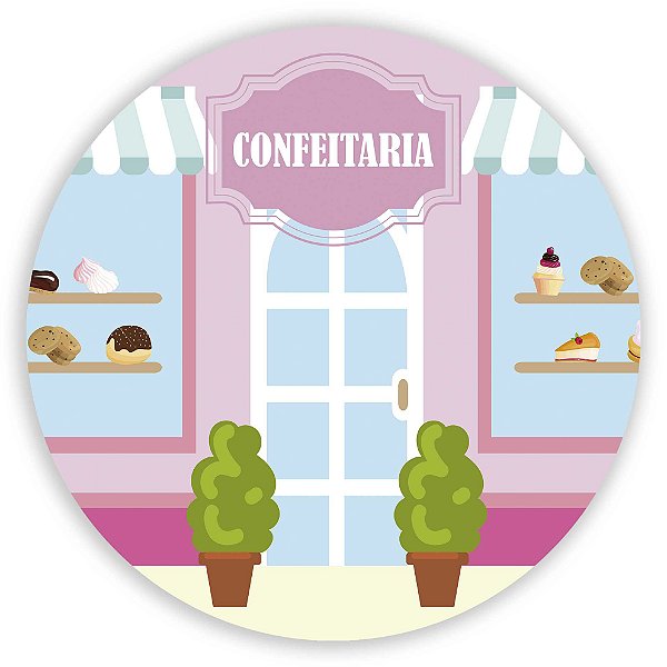 Painel de Mesa - Confeitaria - Sublimado 3D