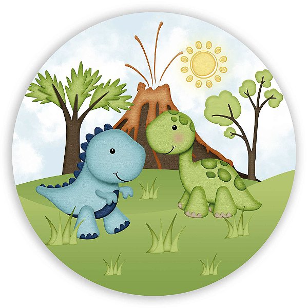 Painel de Mesa - DinoSauro Cute - Sublimado 3D