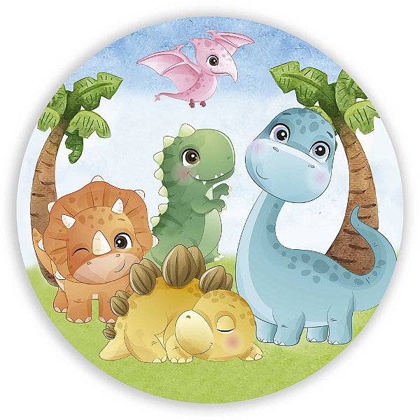 Painel de Mesa - DinoSauro Cute - Sublimado 3D