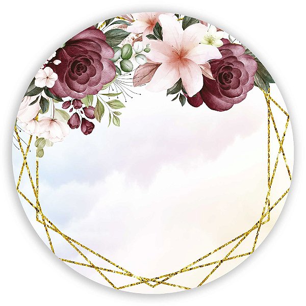 Painel de Mesa - Floral - Sublimado 3D