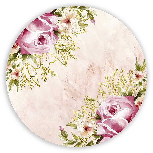 Painel de Mesa - Floral - Sublimado 3D