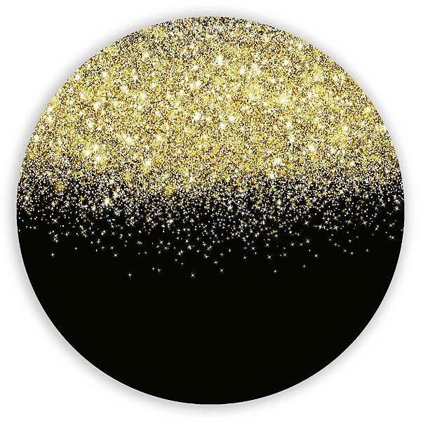 Painel de Mesa - Glitter Dourado - Sublimado 3D