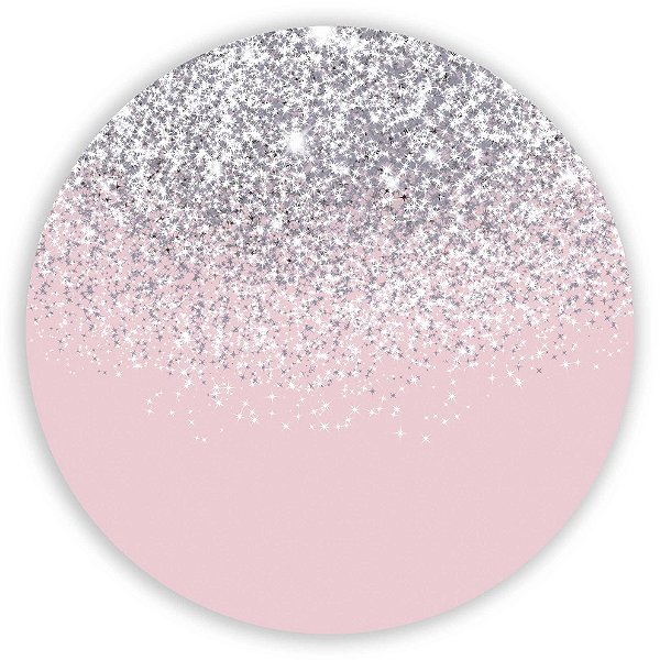 Painel de Mesa - Glitter Prata - Sublimado 3D