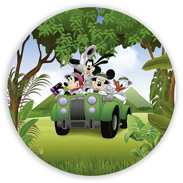 Painel de Mesa - Mickey Safari - Sublimado 3D