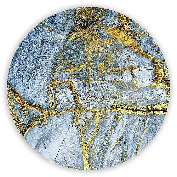 Painel de Mesa - Mármore Glitter Azul - Sublimado 3D