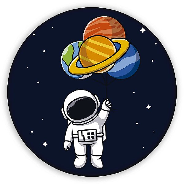 Painel de Mesa - Astronauta - Sublimado 3D