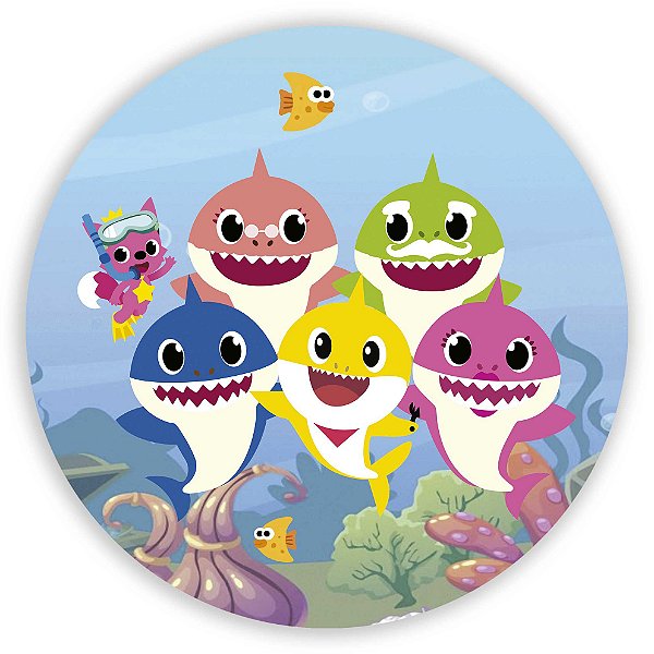 Painel de Mesa - Baby Shark - Sublimado 3D