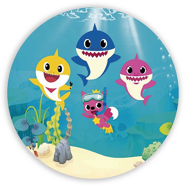 Painel de Mesa - Baby Shark - Sublimado 3D