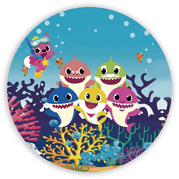 Painel de Mesa - Baby Shark - Sublimado 3D
