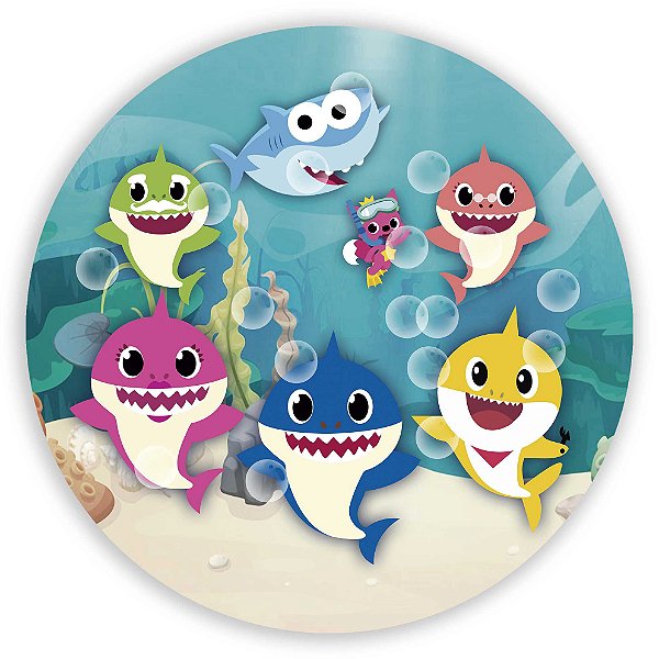 Painel de Mesa - Baby Shark - Sublimado 3D