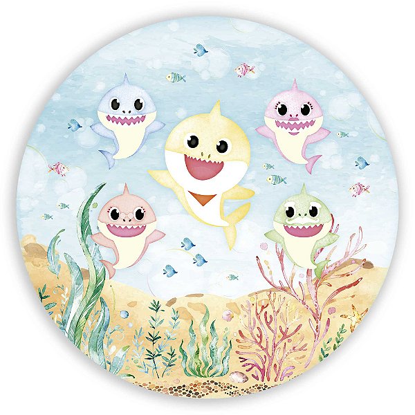 Painel de Mesa - Baby Shark - Sublimado 3D