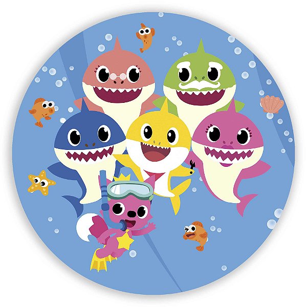 Painel de Mesa - Baby Shark - Sublimado 3D