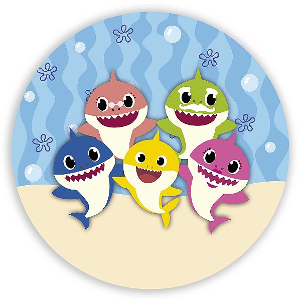 Painel de Mesa - Baby Shark - Sublimado 3D